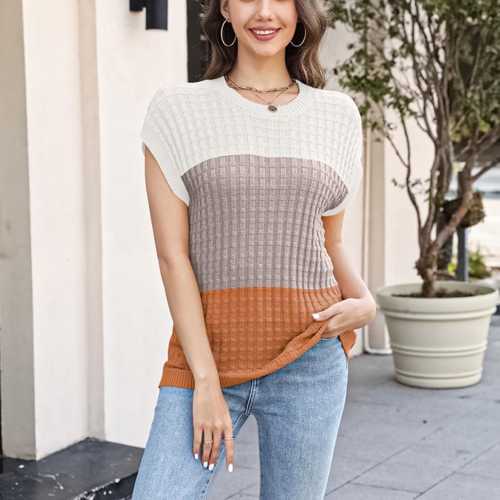 Color Block Women's Sweater